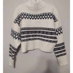 Arizona jean company women’s cable knit black white geometric sz m/l
